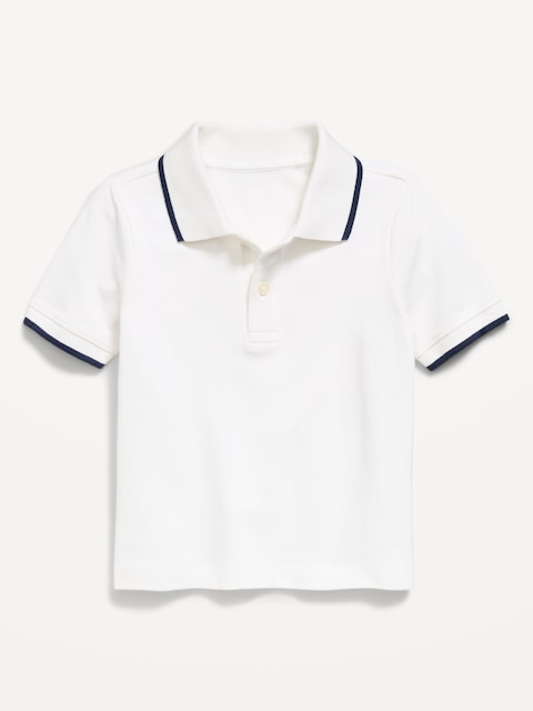 Short-Sleeve Pique Polo Shirt for Toddler Boys