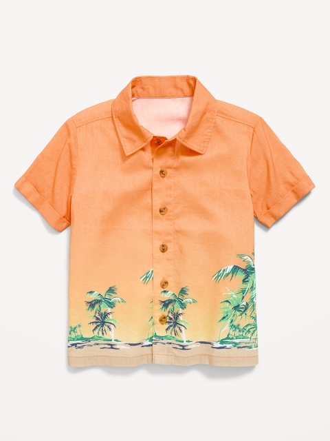 Printed Short-Sleeve Shirt for Toddler Boys