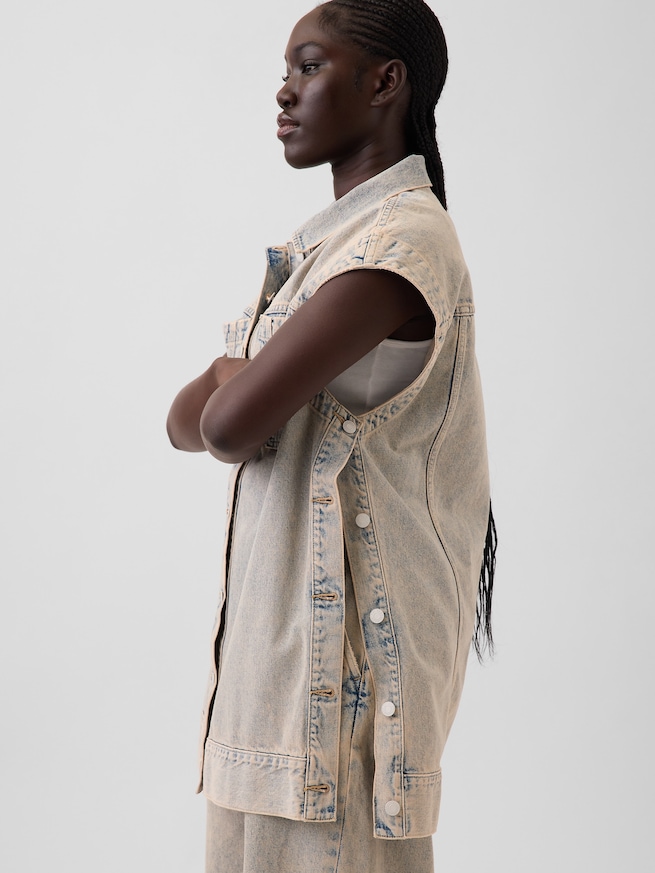 Gap &times; HFR デニム オーバーサイズ ベスト by Nicole Benefield Portfolio-1