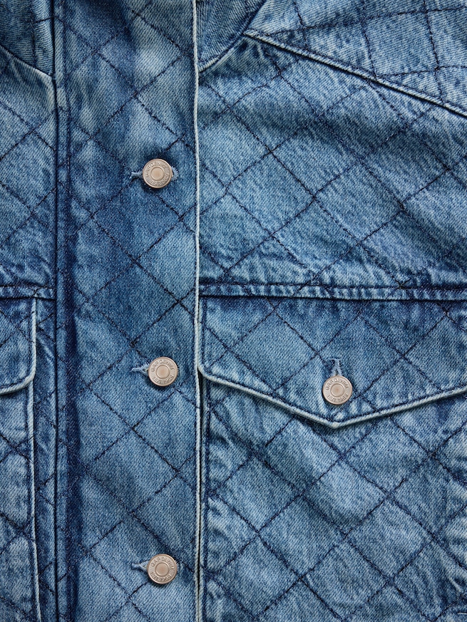 Gap &times; HFR ステッチ デニムボンバージャケット by LaTouch&eacute;-6