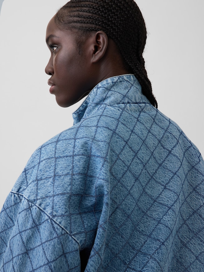 Gap &times; HFR ステッチ デニムボンバージャケット by LaTouch&eacute;-3