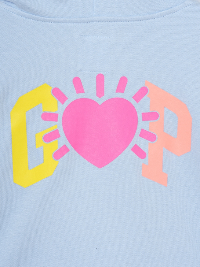 リラックスフィット GAPロゴ フレンチテリー パーカー (キッズ)-1