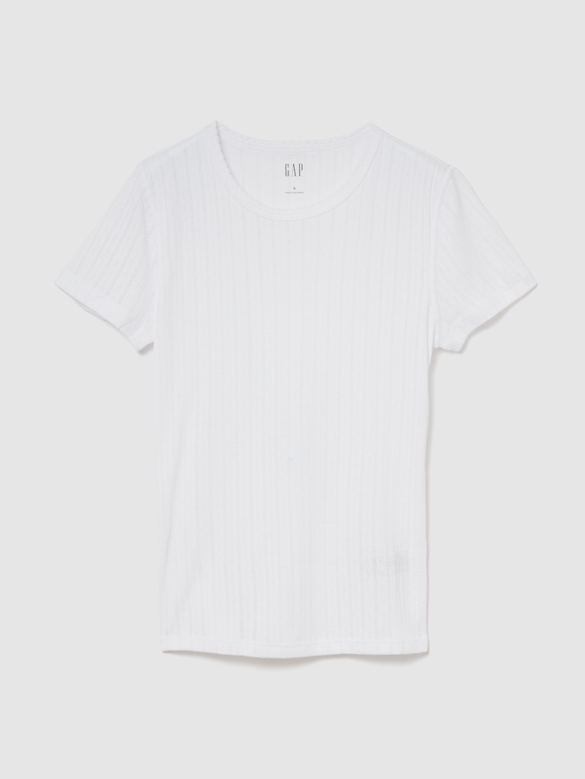 ポインテール クルーネックTシャツ-0