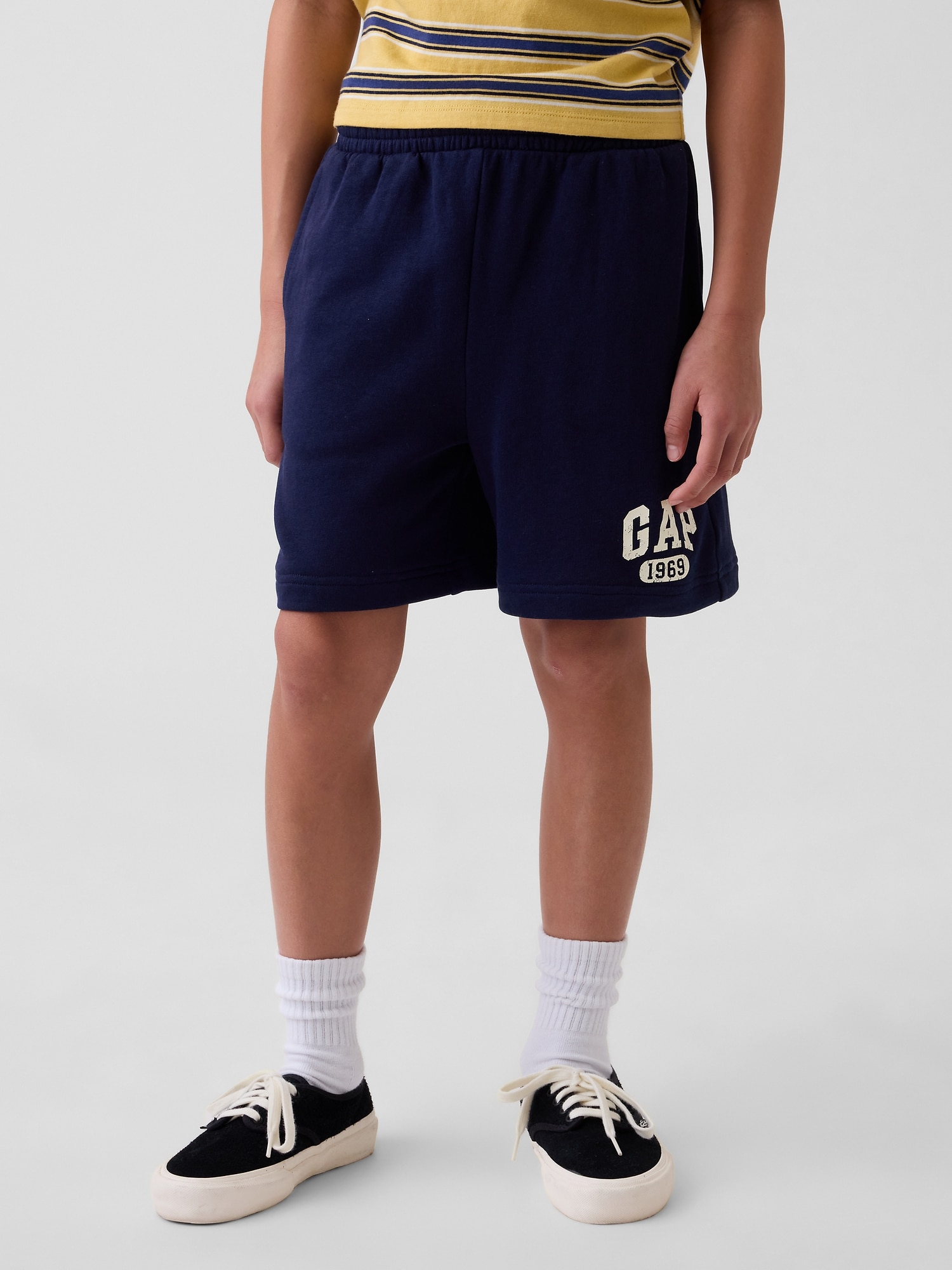 フレンチテリー GAPロゴスウェットショートパンツ (キッズ)-2