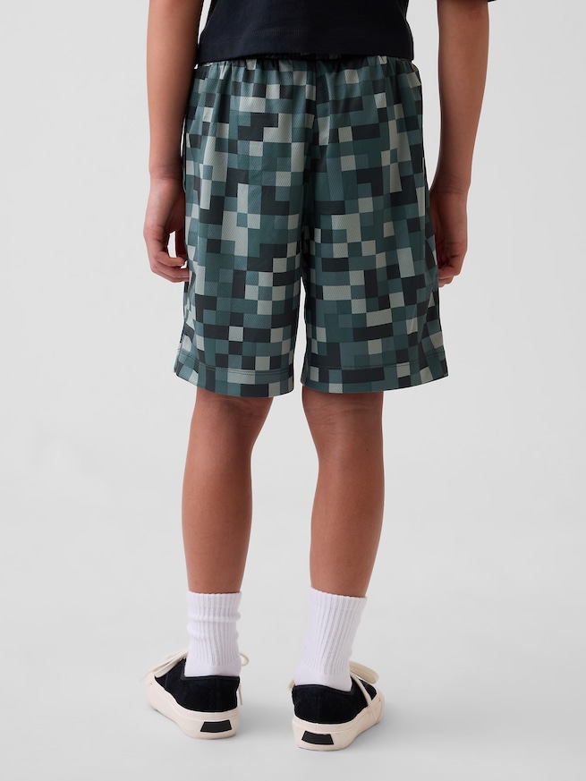 GapFit 6インチ リサイクル メッシュ イージーショートパンツ (キッズ)-3