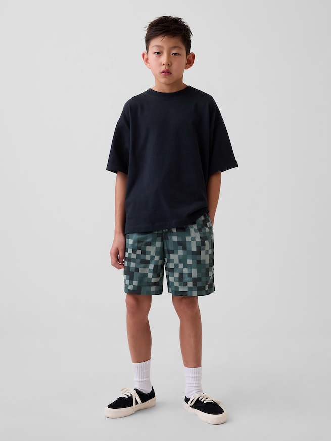 GapFit 6インチ リサイクル メッシュ イージーショートパンツ (キッズ)-0