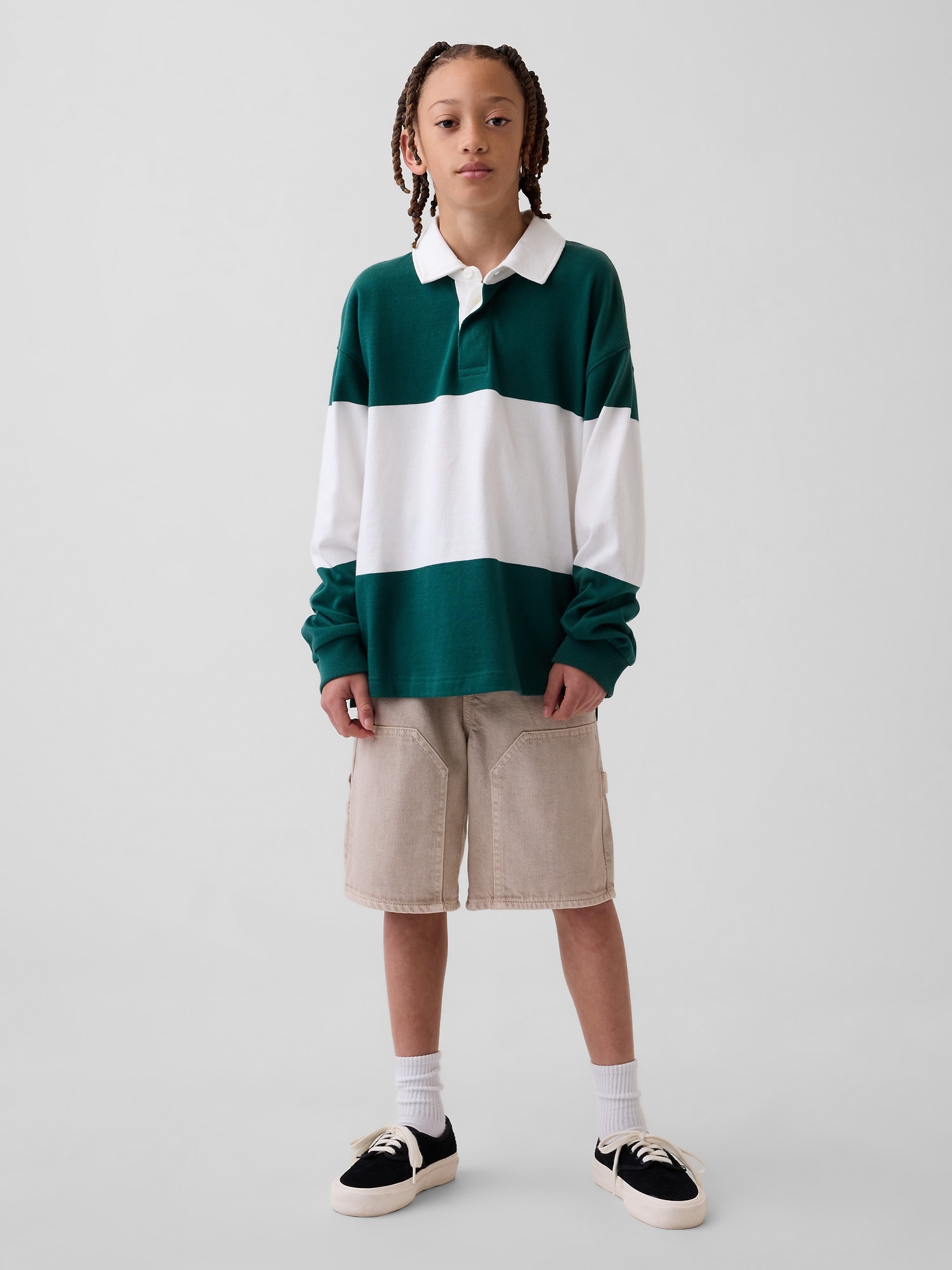 Kids '90s Loose Easy Denim Carpenter Shorts