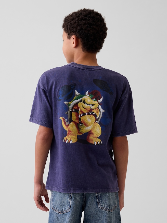 スーパーマリオブラザーズ リラックスフィット グラフィックTシャツ (キッズ)-2