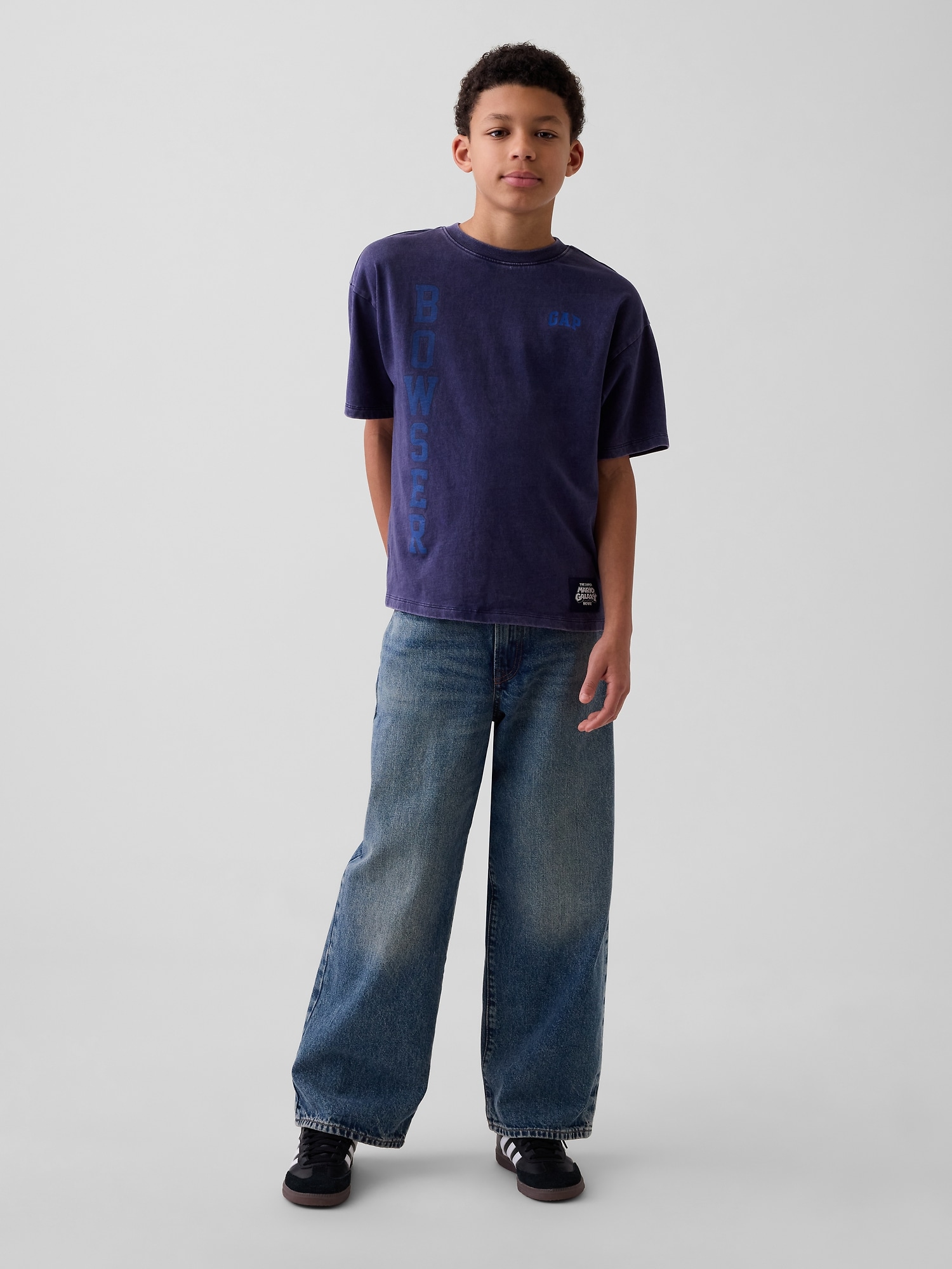 スーパーマリオブラザーズ リラックスフィット グラフィックTシャツ (キッズ)-3