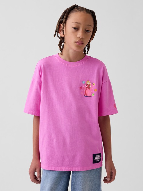 スーパーマリオブラザーズ リラックスフィット グラフィックTシャツ (キッズ)