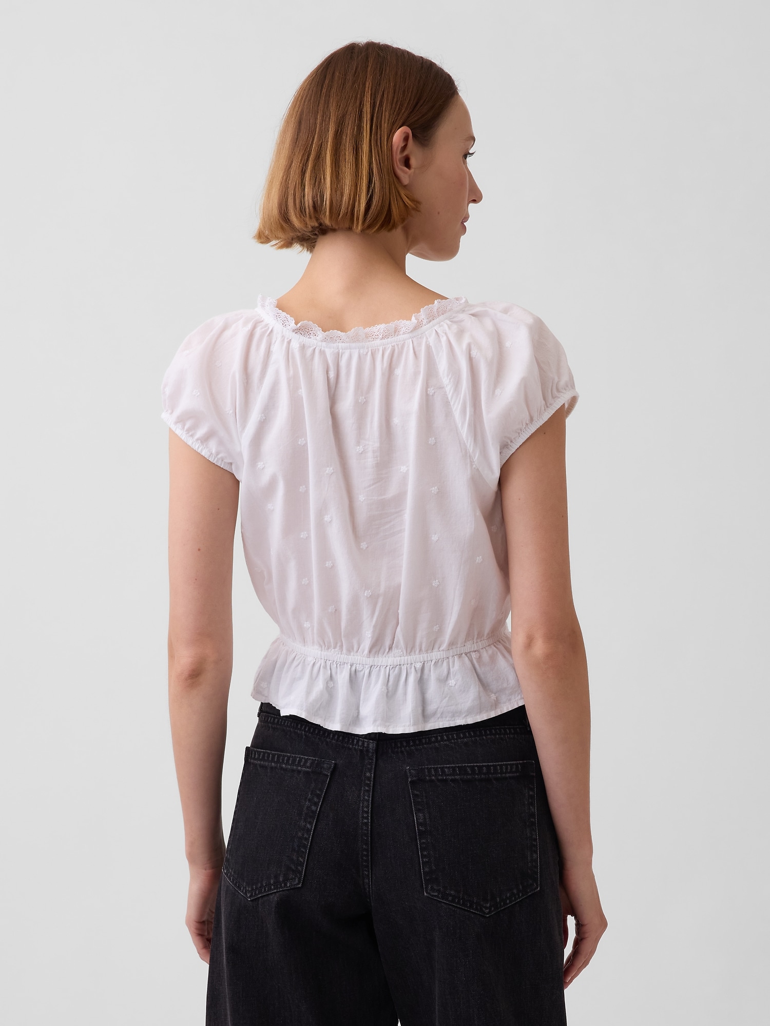 クロップド ピンタック トップス-2