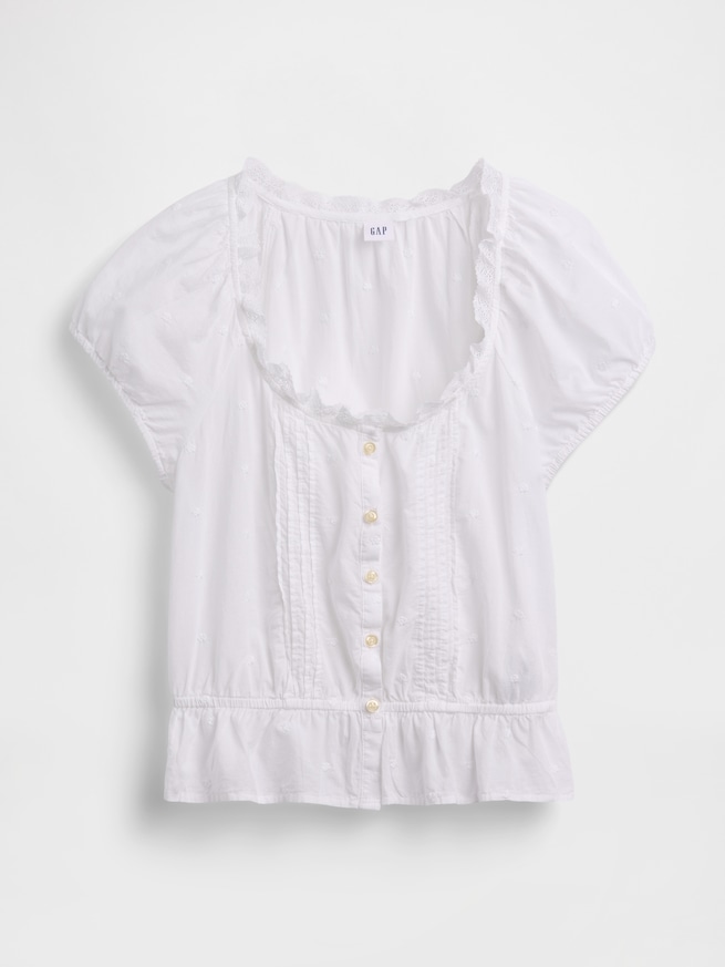 クロップド ピンタック トップス-5