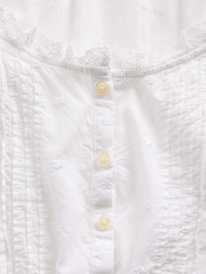 クロップド ピンタック トップス-4