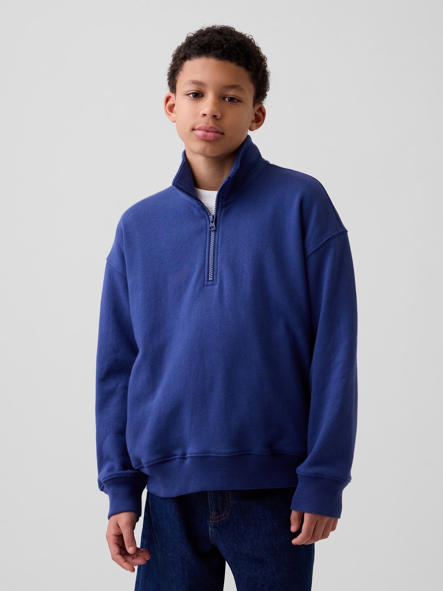 Kids VintageSoft Terry Relaxed Half-Zip Pullover