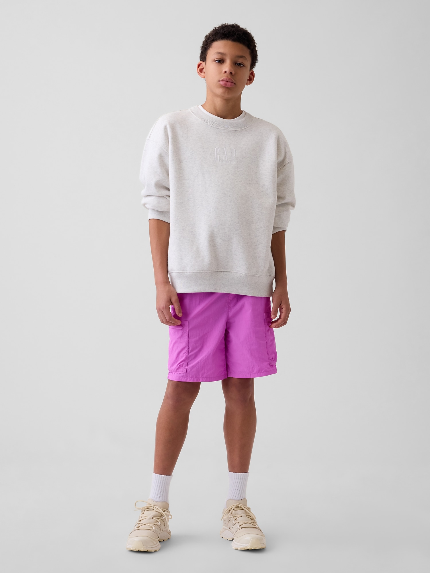 Kids Relaxed Quick-Dry Cargo Shorts