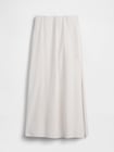 リネンブレンド マキシ スリップスカート-4