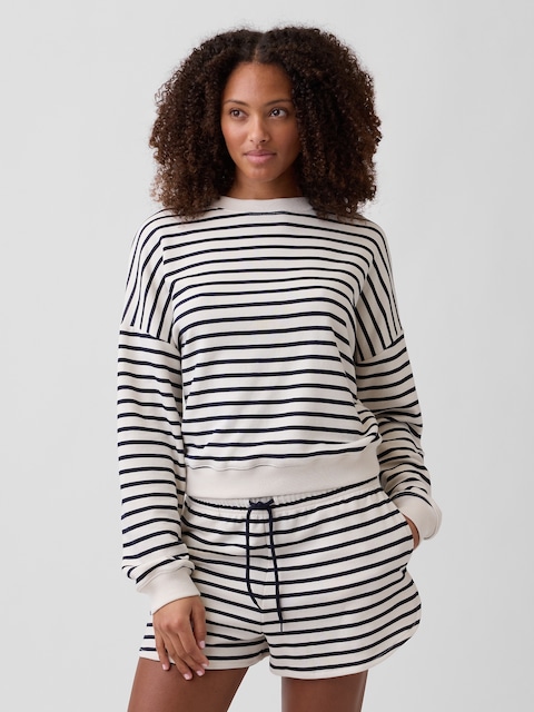 Oversized Wedge French Terry Sweatshirt