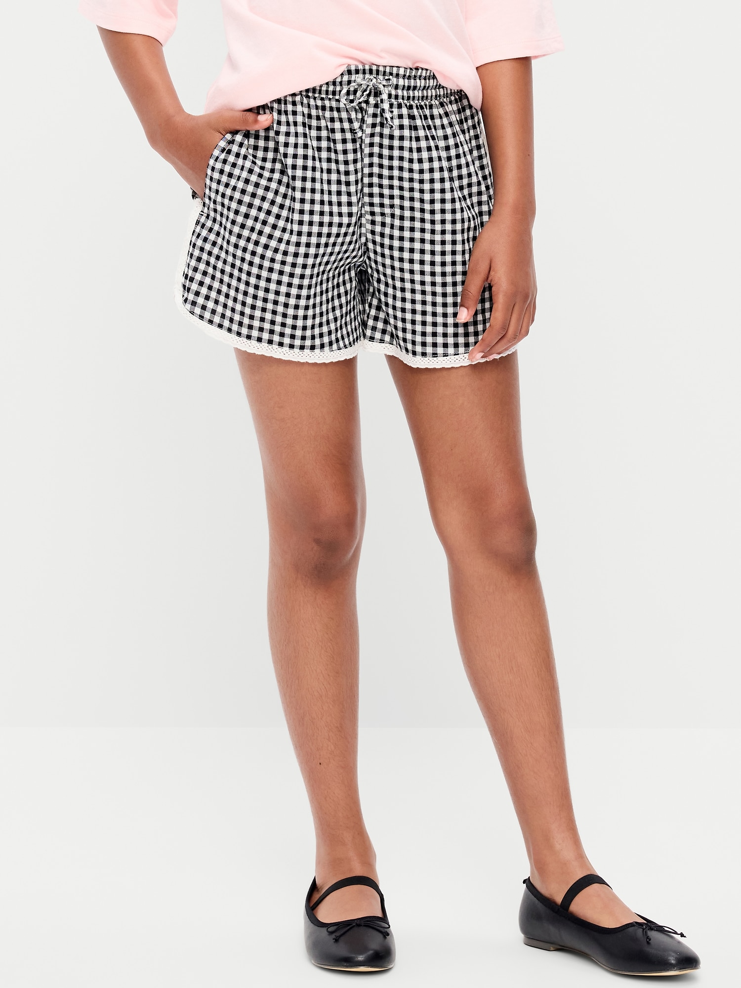Lace-Trim Shorts for Girls
