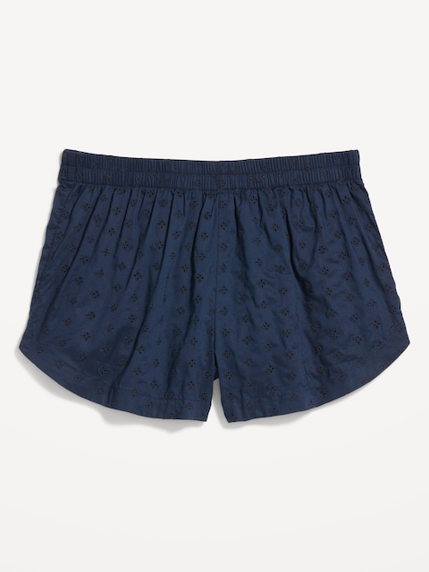 NEED FABRIC CONTENT Classic Poplin Boxer Pajama Shorts