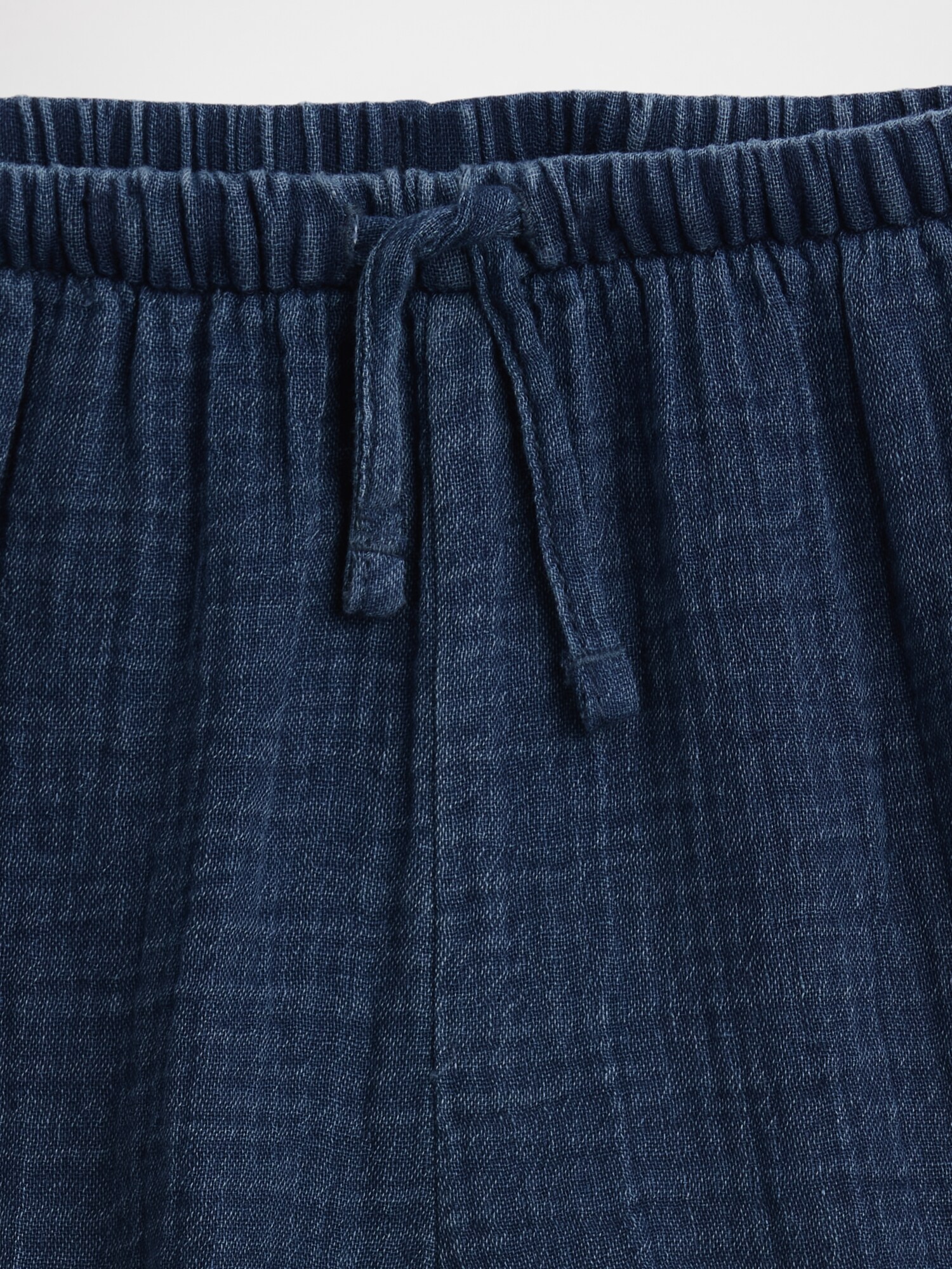 コットンガーゼ デニム イージーウエスト ラッフルフリル ショートパンツ (キッズ)-4