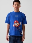 スーパーマリオブラザーズ リラックスフィット グラフィックTシャツ (キッズ)-0