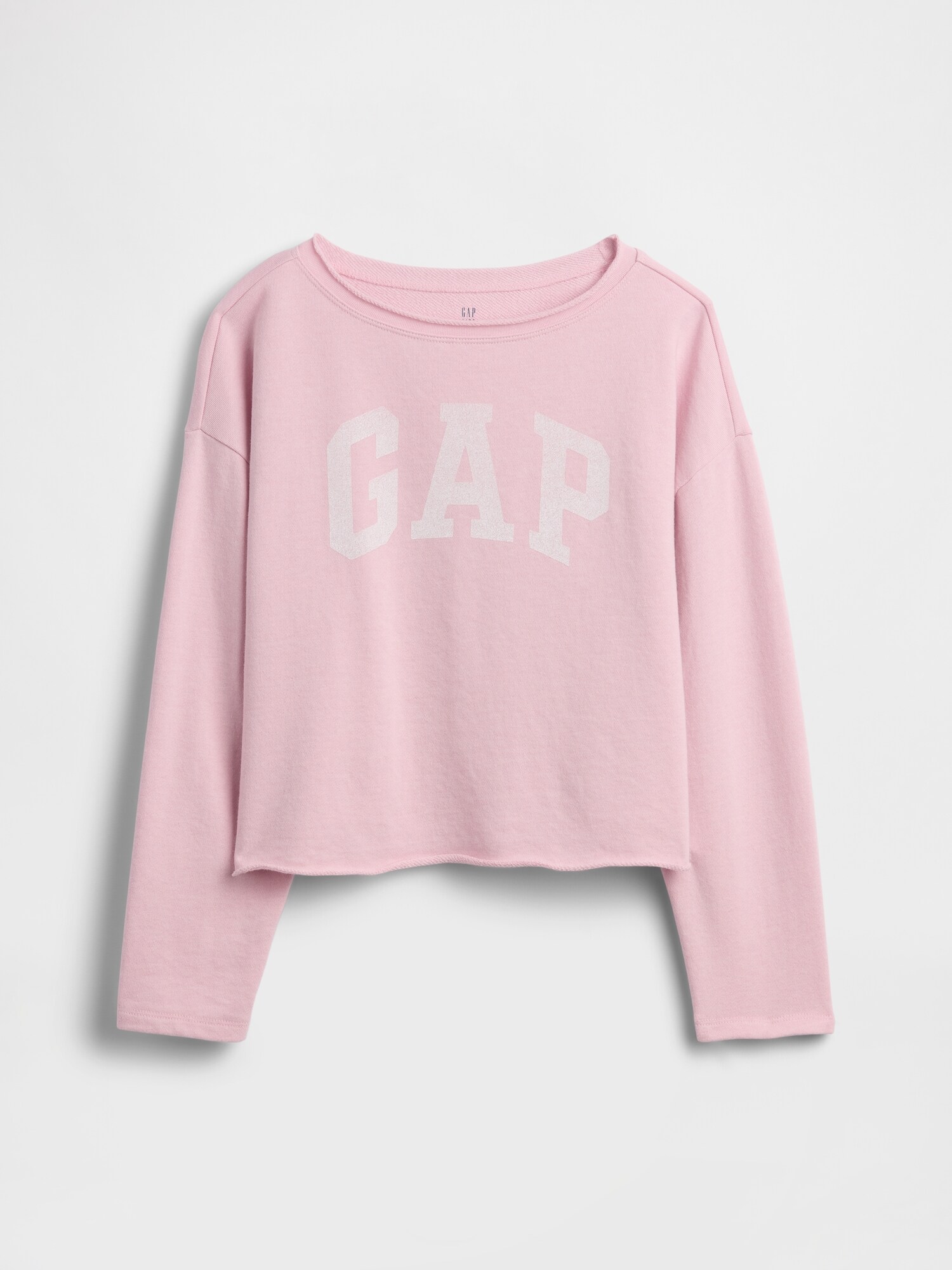 フレンチテリー ワイドネック GAPロゴ スウェットシャツ (キッズ)-1