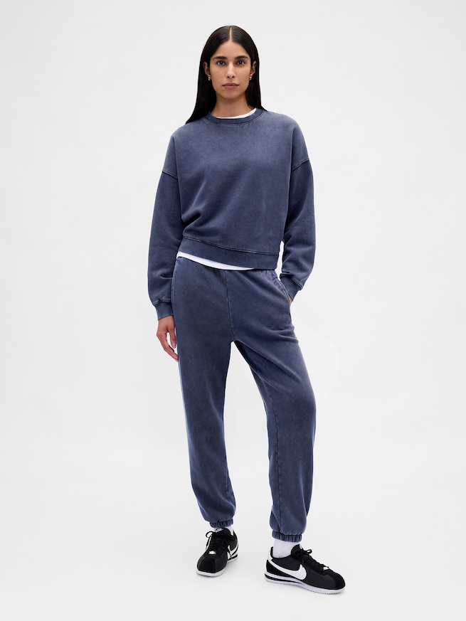 ヴィンテージソフト ウェッジ クルーネック スウェットシャツ-3