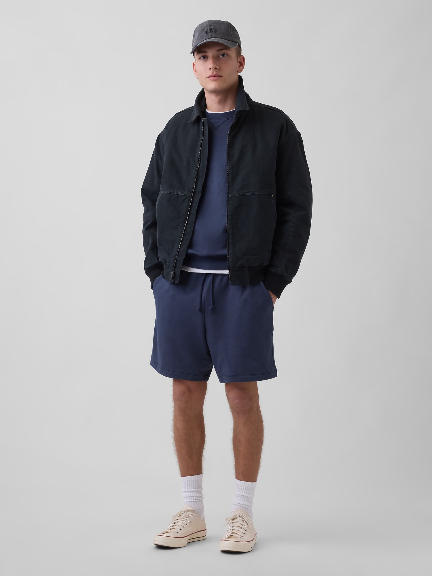 ヘビーウェイト フレンチテリー スウェットショートパンツ-3