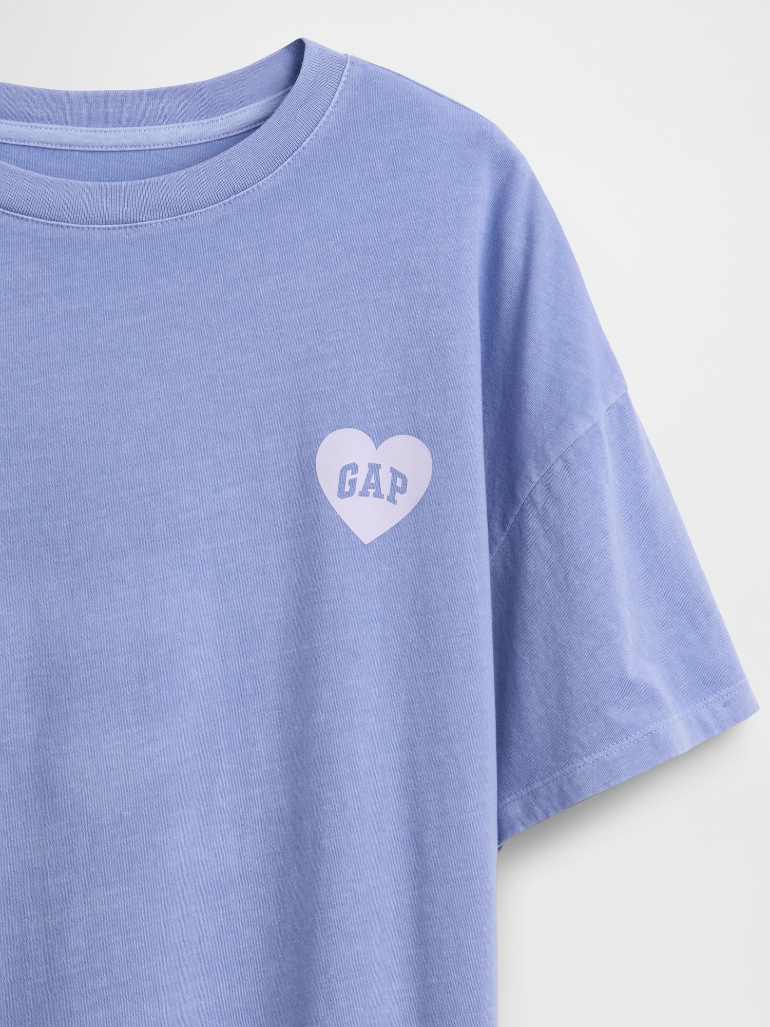 GAPハートロゴ オーバーサイズ チュニックTシャツ (キッズ)-3