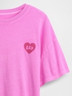 GAPハートロゴ オーバーサイズ チュニックTシャツ (キッズ)-2
