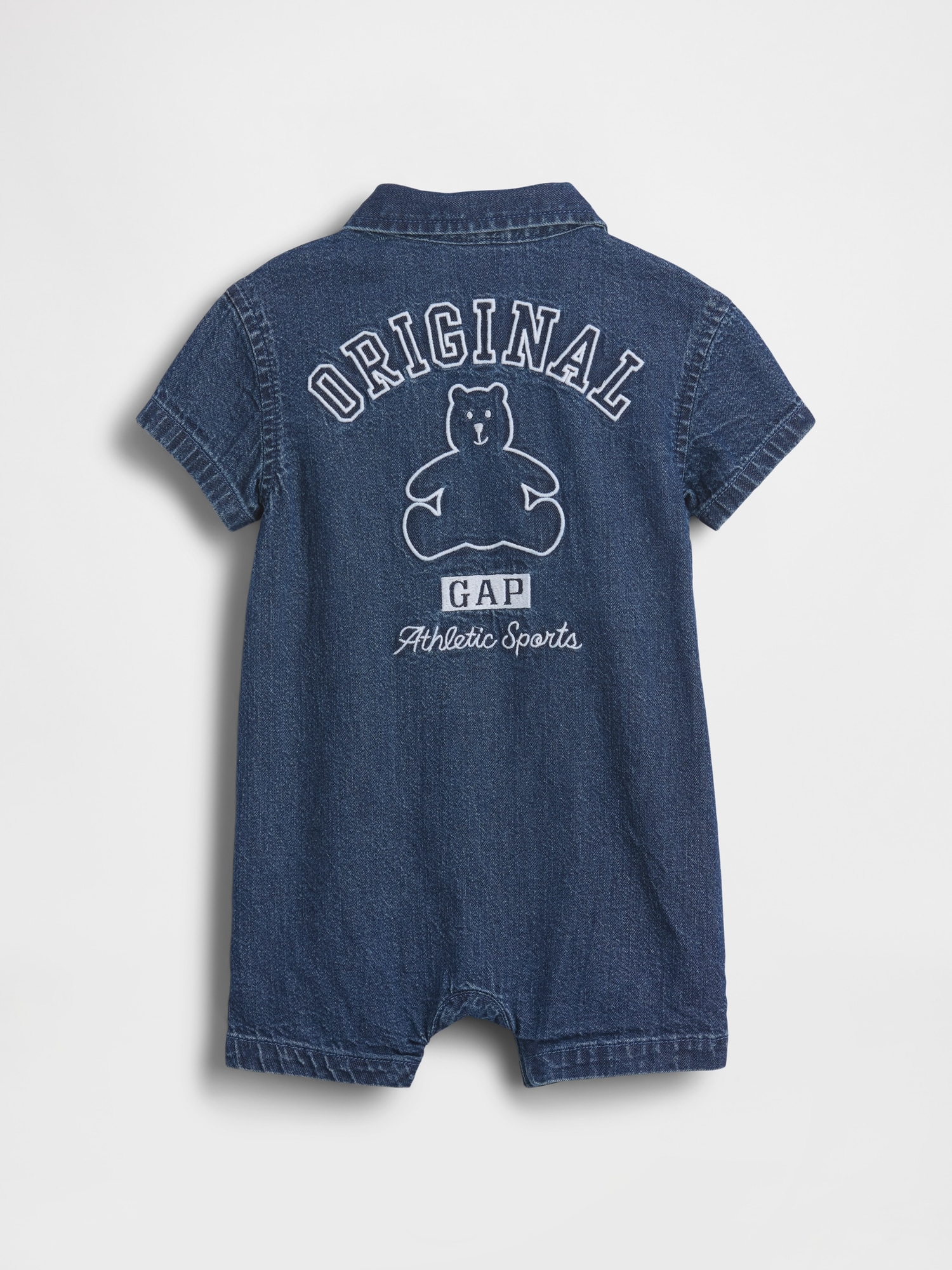 Baby Denim Logo Shorty One-Piece