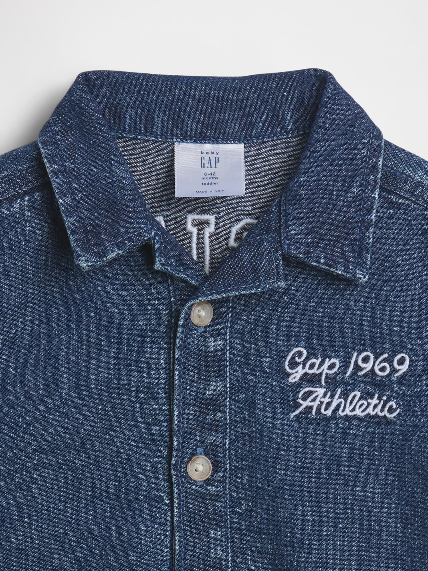 Baby Denim Logo Shorty One-Piece