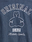 デニム GAPロゴ ショートオール (ベビー)-3