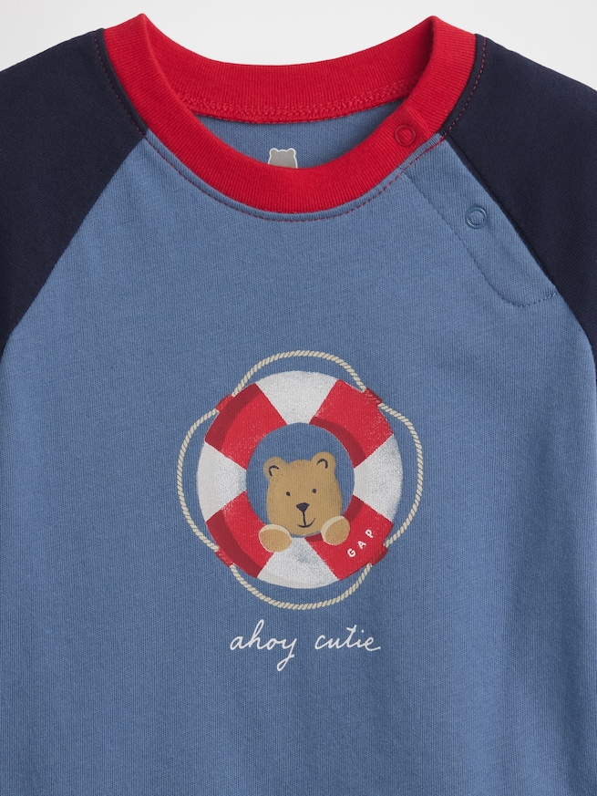 はじめてのお気に入り オーガニックコットン グラフィック ボディスーツ (ベビー)-2