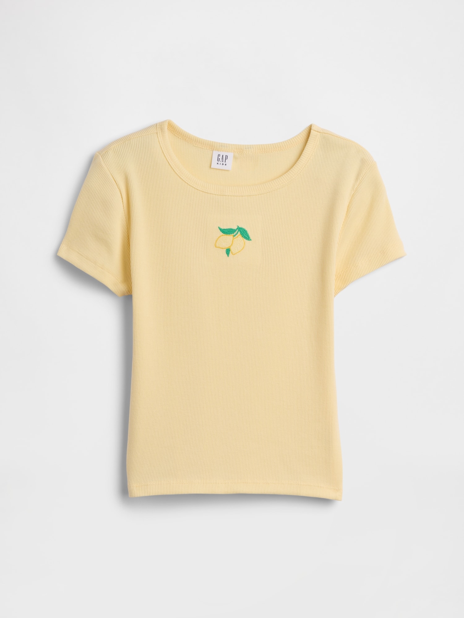 Kids Ribbed Crewneck T-Shirt