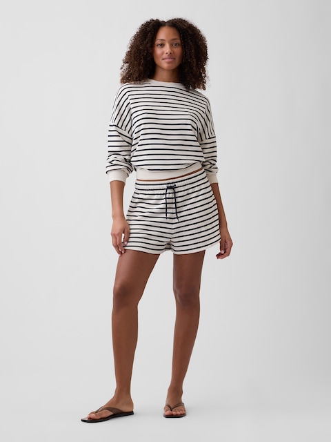 Relaxed French Terry Dolphin Shorts