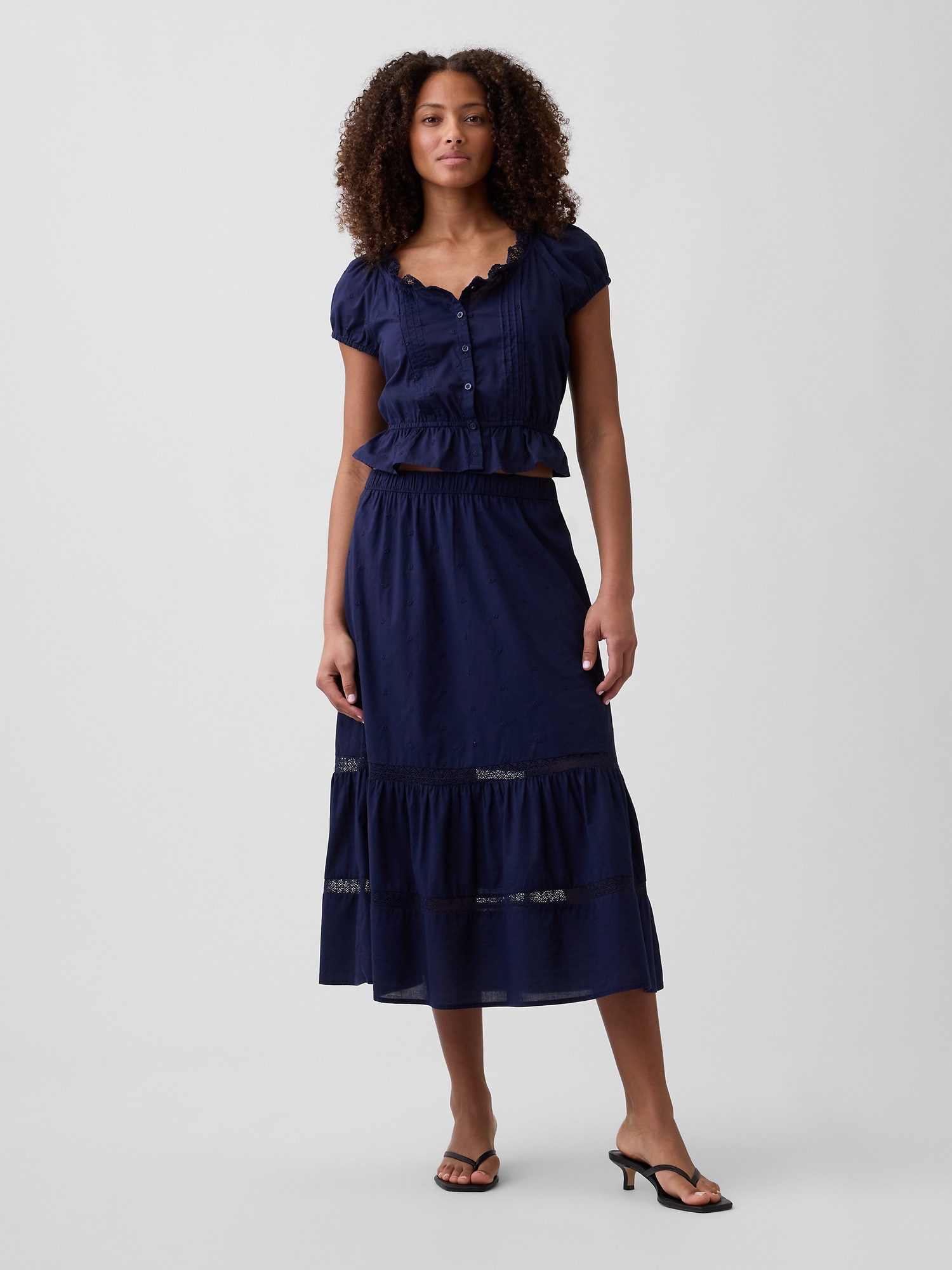 Relaxed Tiered Maxi Skirt