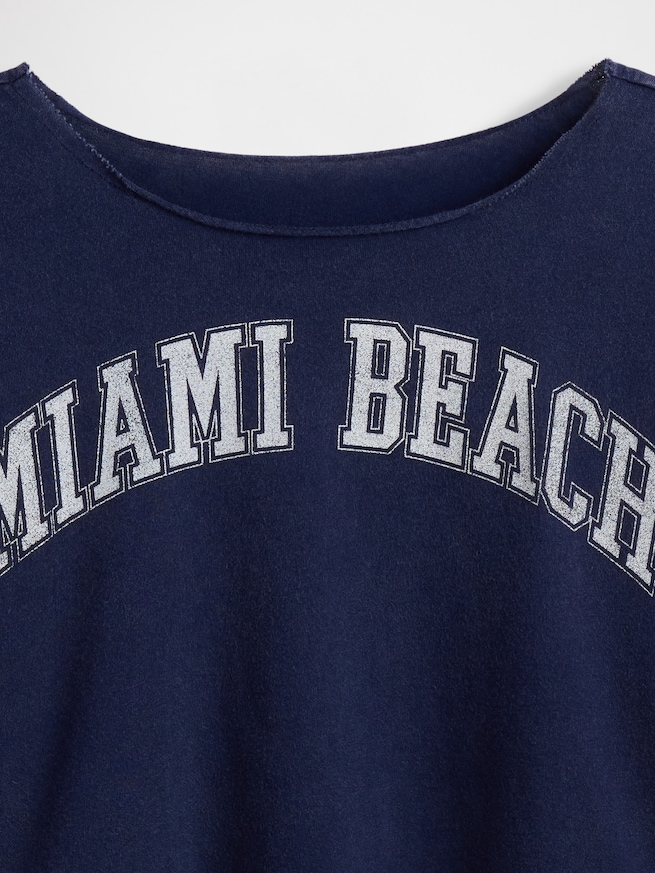 オーバーサイズ ワイドネック Tシャツ (キッズ)-3