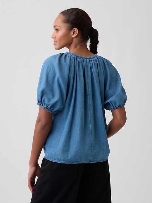 Oversized Puff Sleeve Top | Gap Factory