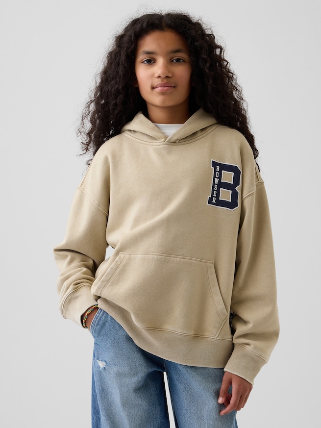 スーパーマリオブラザーズ ヴィンテージソフト リラックスフィット パーカー (キッズ)-1