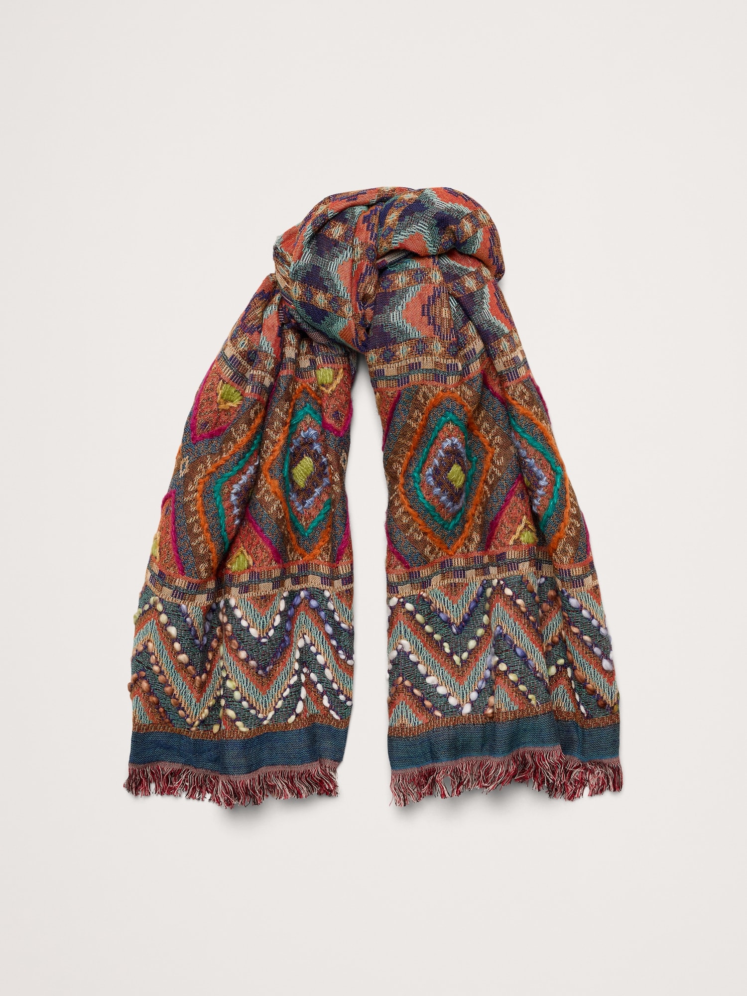 Long Embroidered Scarf by Vismaya