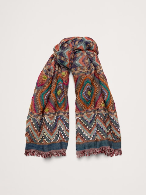 Long Embroidered Scarf by Vismaya