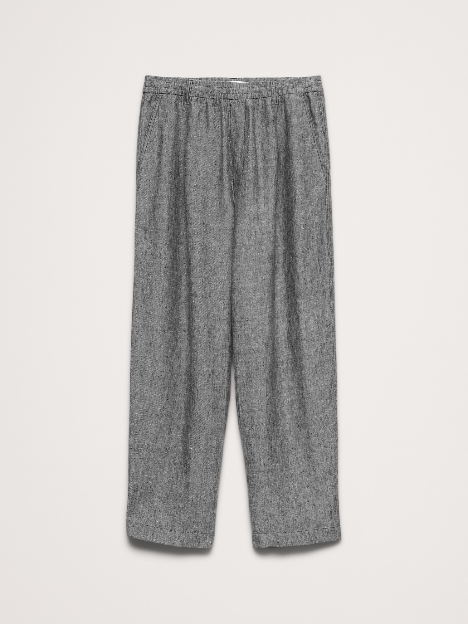 Loose Linen Pull-on Beach Pant