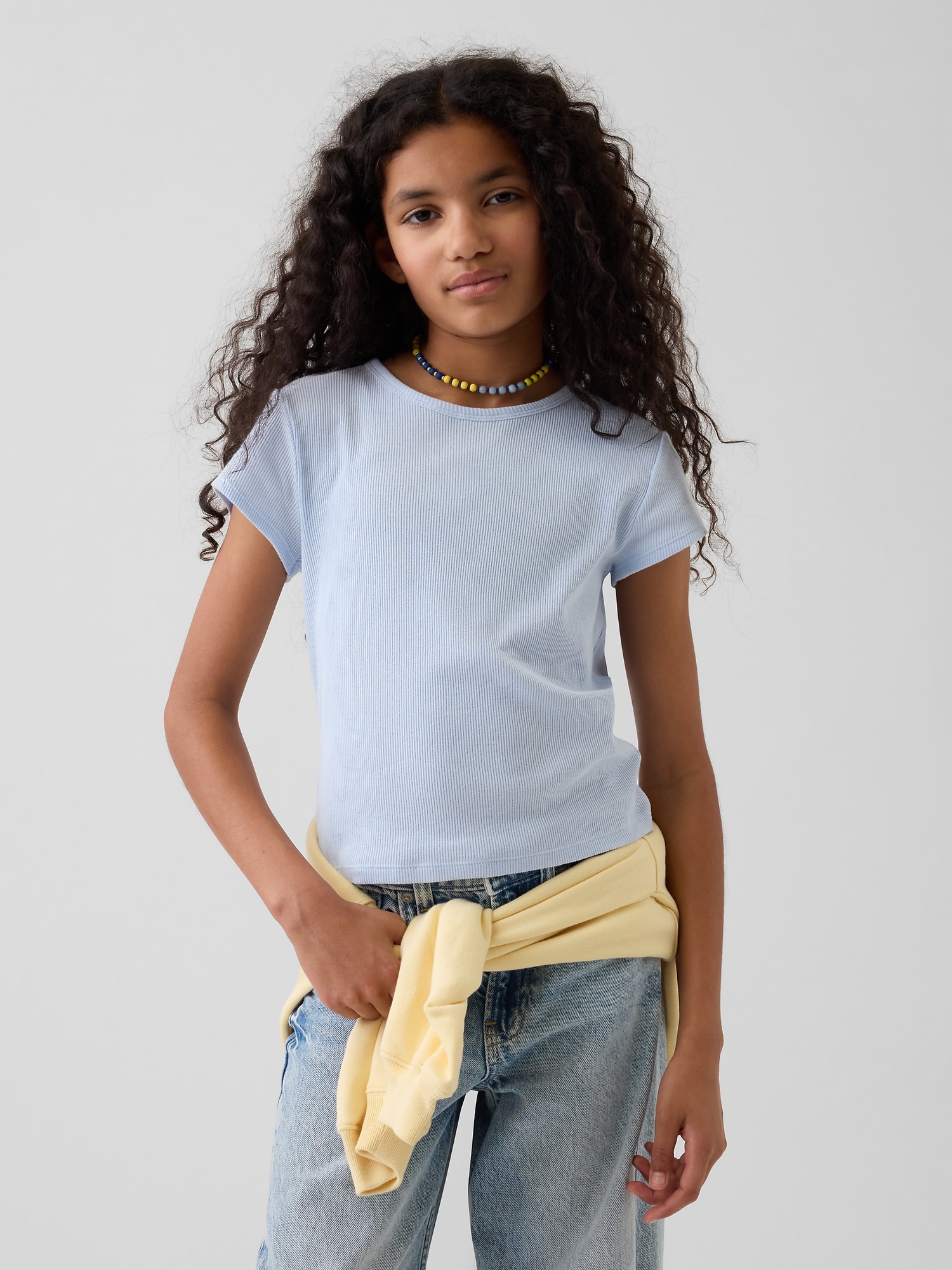 T-SHIRT CÔTELÉ POUR ENFANT