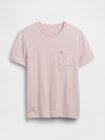 GAPミニロゴ ポケット Tシャツ-4