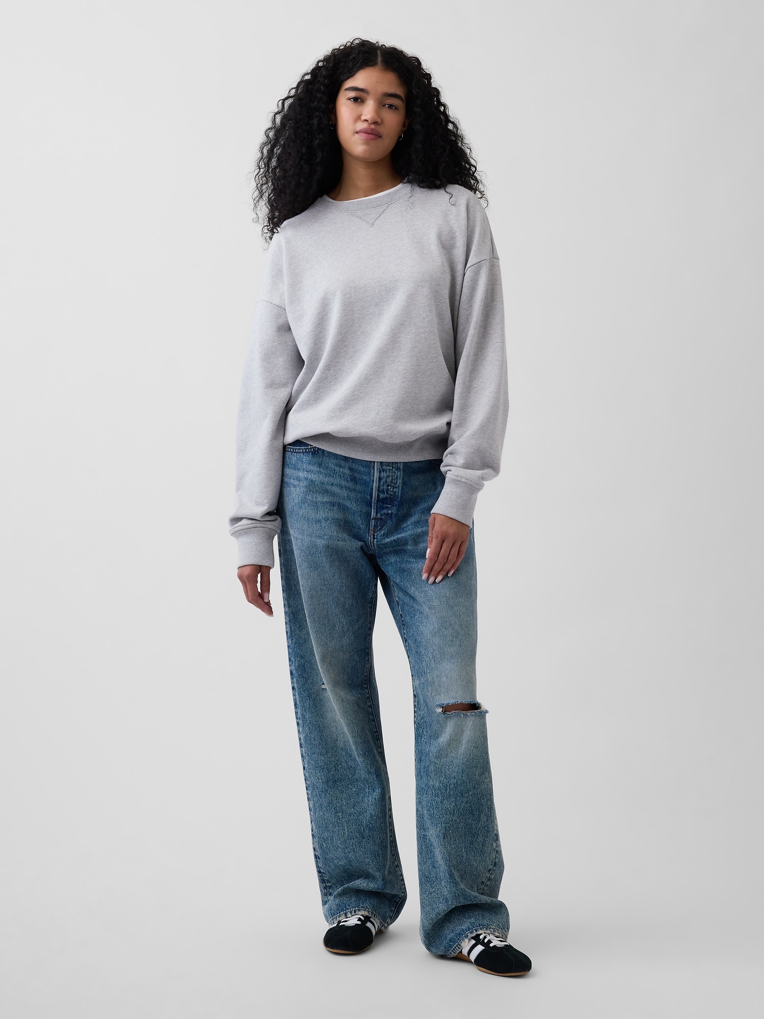 ヘビーウェイト フレンチテリー オーバーサイズ スウェットシャツ-5