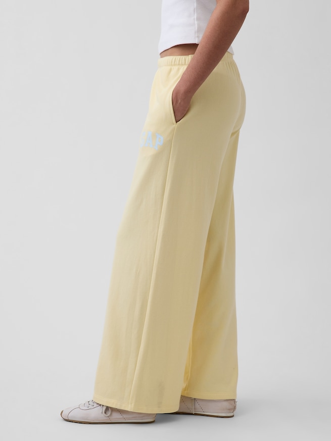 GAPロゴ フレンチテリー ワイドパンツ-2