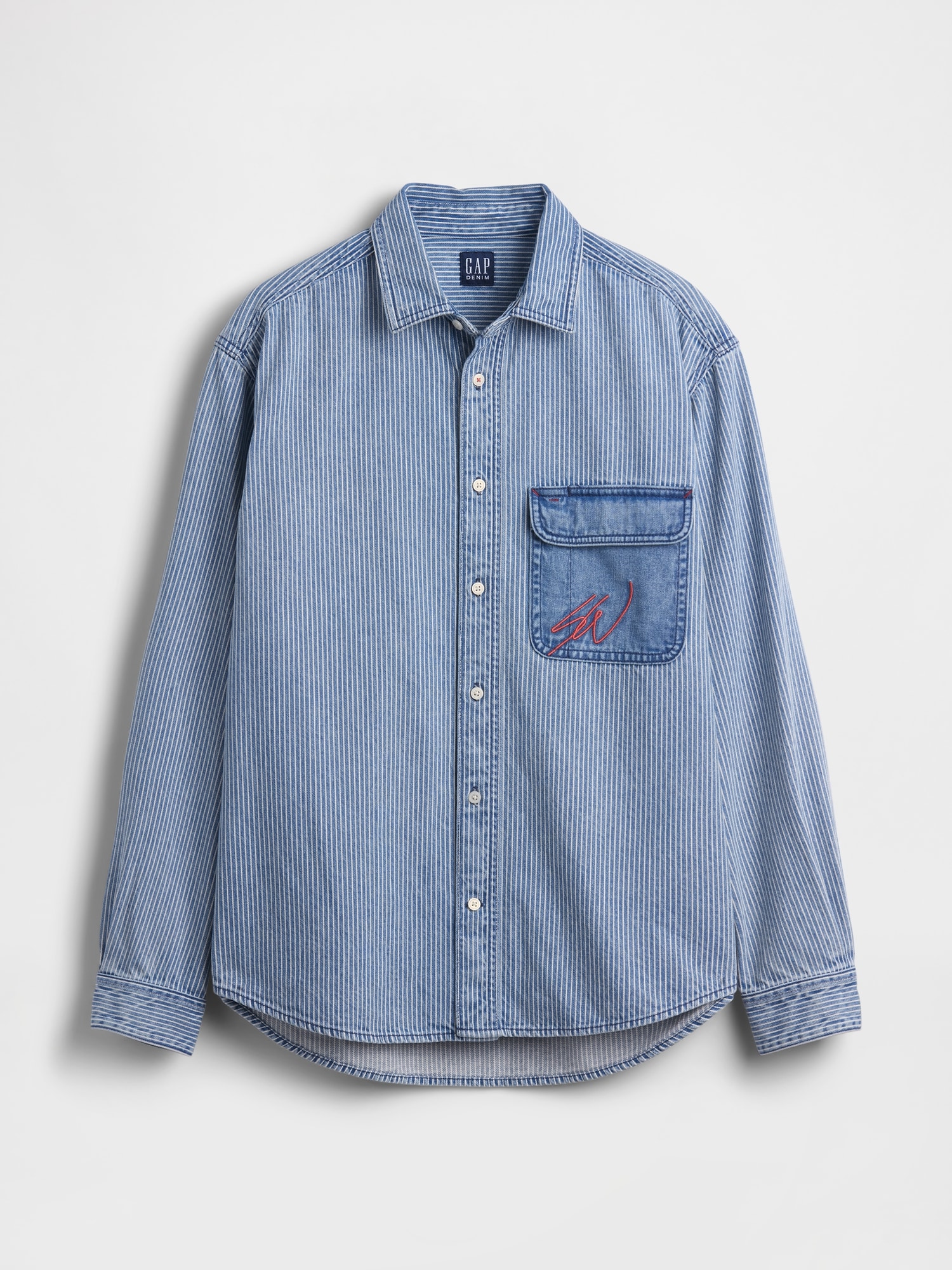 Gap &times; Sean Wotherspoon リラックスフィット レールロード デニムシャツ-4