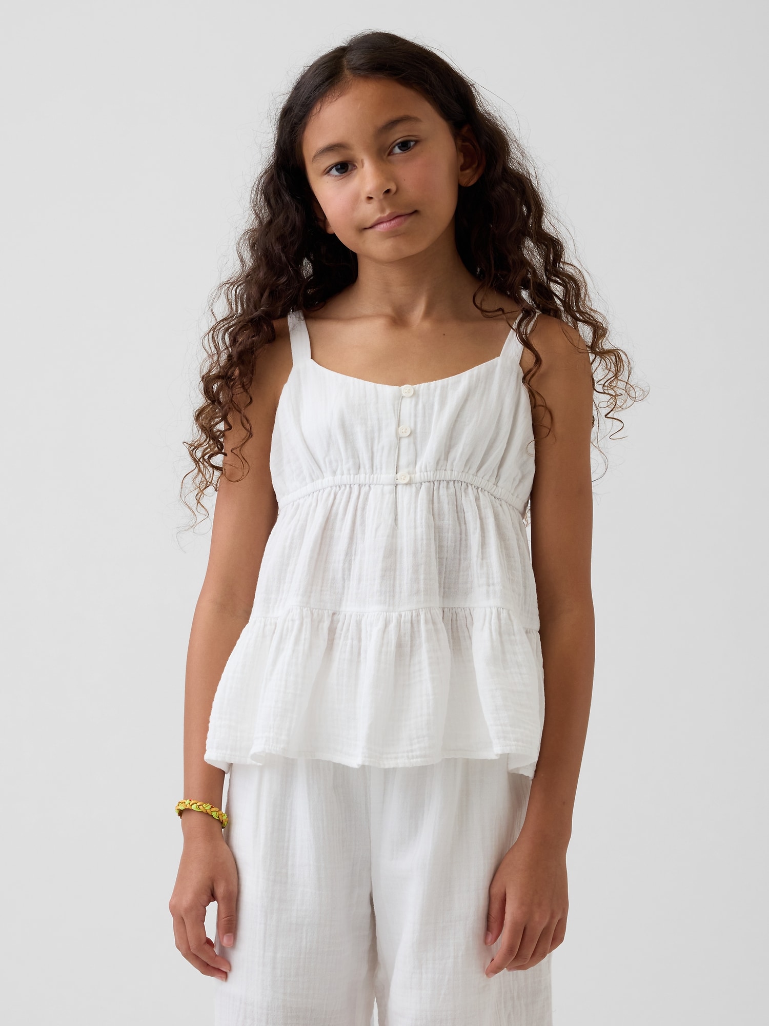 CAMISOLE ÉTAGÉE EN GAZE DE COTON POUR ENFANT