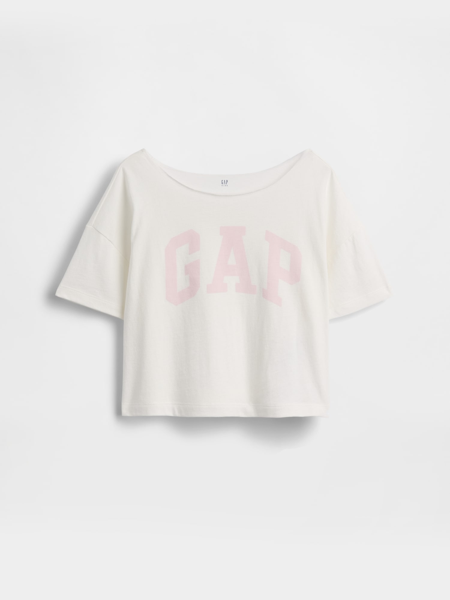 オーバーサイズ ワイドネック Tシャツ (キッズ)-0